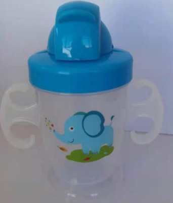 Cartoon Cute Children's Straw Cup Anti-Grab Drinking Cup Kettle with Handle