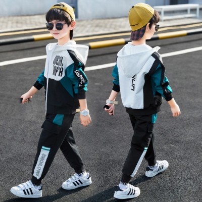 Children's Clothing Boys Autumn Clothing Suit 2021 New Medium and Large Boys Spring and Autumn Korean Style Handsome Two-Piece Suit Western Style