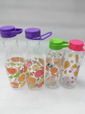 Fruit Printed Printing Cup Plastic Transparent Cup