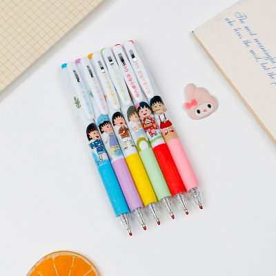 Cute Super Cute Clip Pen Press Black Gel Pen Quick-Drying Pen Student Pen Instagram Mesh Red Pen Good-looking Pen