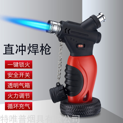 Direct Punch Small Welding Torches Barbecue Baking Flame Gun Lighter Metal Small Spray Gun Aromatherapy Moxa Stick Cigar Igniter