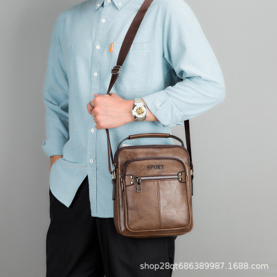 Men's Shoulder Bag Casual Messenger Bag Fashion Tote Fashion Rand Men's Bag Small Bag Business Briefcase