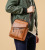 Men's Shoulder Bag Cross-Shoulder Bag Retro Men's Handbag Vertical PU Leather Shoulder Crossbody Men's Bag