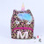 Kindergarten Children's Cartoon Plush Unicorn Small Backpack Primary School Student Girls Sequins Schoolbag