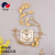 Ginkgo Leaf Wall Clock Living Room Decorative Clock Household Minimalist Fashion Creative Art Pocket Watch Light Luxury Clock