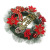 30-50cm Christmas Decorative Garland Handmade Simulation Christmas Wreath Door Hanging Showcase Tool Layout Decoration