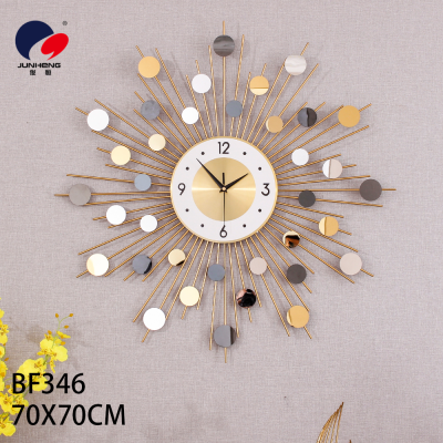 Watch Living Room Home Fashion Wall Clock Living Room Wall Punch-Free Personality Stylish and Personalized Mute Decoration Pocket Watch