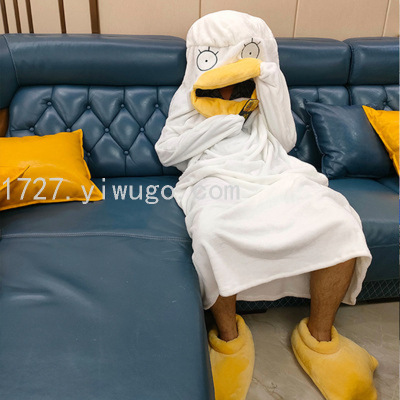 New Cross-Border Elizabeth Blanket Sleeping Bag Duck Pajamas Cute Cartoon Pajamas Funny Nightgown Manufacturer