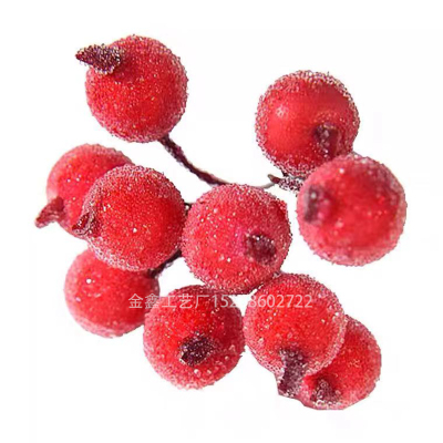Mini Christmas Frosted Berry Artificial Flower Party DIY Craft Decor