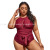 Plus-Sized Swimsuit European and American Bikini 2021 New Swimsuit Split Large Size Outer Single Swimsuit