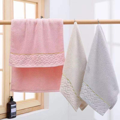 High-End Cotton Adult Towel Thickened Face Washing Bath Face Towel Plain Couple Unisex Household Absorbent Soft Wholesale