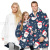Amazon Hot Sale Christmas Digital Printing Home Winter Thickened Flannel Lambswool Nightgown Blanket Sweater