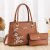 Autumn New Graceful Embroidery Large Capacity Handbag Multi-Color Optional Shoulder Bag Crossbody Bag Stall 11836