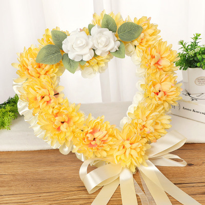 European and American Cemetery Memorial Wreath Handwritten Memorial Funeral Supplies Artificial Flower Garland Tomb Sweeping Fake Flower