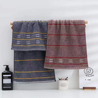 High-Grade Cotton Adult Towel Thickened Face Washing Bath Face Towel Dark Couple Unisex Household Absorbent Soft Wholesale