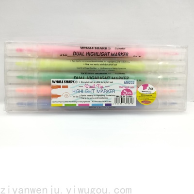 Double-Headed Fluorescent Pen Creative Color Graffiti Pen Key Marking Pen Wholesale
