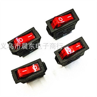 28*22 Rocker Type Power Switch 16A 4 Feet 20A High Current with Light High Temperature Resistance Rocker Switch