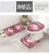 European and American Rose Castle White Pigeon Waterproof Non-Slip Floor Mat Bathroom Floor Mat Customized Toilet 