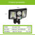 Integrated Induction Outdoor Epoxy Solar Garden Lamp New Remote Control Home Garage Highlight Lighting Wall Lamp