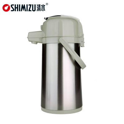 Shimizu/Clear Water Air Pressure Type Thermos Glass Liner Household Thermos Bottle Stainless Steel Thermos 3172