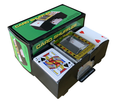 Texas Poker Automatic Shuffling Machine Electric Shuffle Machine Dealing Device Black Jack Board Game Plastic Wash Poker Dealer