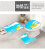 Japanese-Style Cartoon Lightning Pikachu Toilet Floor Mat Non-Slip Mat Foot Pad Toilet Three-Piece Set Custom One Piece 