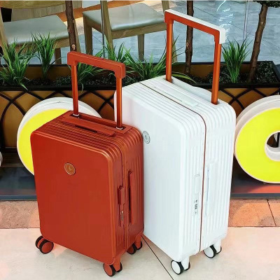 Trendy Scratch-Resistant Hard-Side Suitcase Student Suitcase 24-Inch Aluminum Frame Aluminum-Magnesium Alloy Trolley Case 20-Inch Luggage Boarding