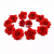 4.5cm Red roses Artificial flower Home decoration accessories Wedding Diy Wrist flower Headdress Festival supplies