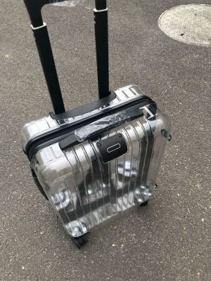 New Trendy Transparent Password Suitcase Zipper Suitcase Universal Wheel 20-Inch Trolley Case Abs Boarding Bag 24-Inch Suitcase