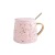 Nordic Ins Ceramic Mug Gold Trend Couple Water Cup Creative Home Personalized Coffee Cup with Cover Spoon