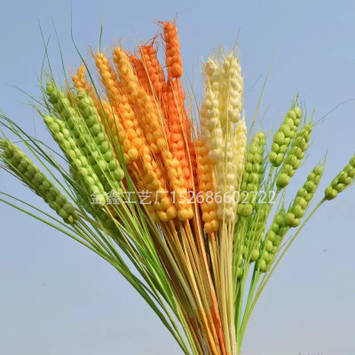 High Branch Simulated Barley Spike Handmade Dry Flower Bundle Living Room Ground Fake Flower Branch Arrangement Home New