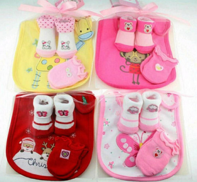 0-6-12 Months Baby Toddler Gift Set Cute Cartoon Baby Socks