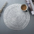 New Simple round Coffee Cup Dish Coaster Placemat Thick Solid Color Insulation Western-Style Placemat Decorative Pad