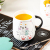 Hot Selling Cartoon Ceramic Cup Creative Glass with Cover with Spoon Coffee Cup Cute Mug