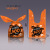 New Halloween Packing Bag Rabbit Ears Pumpkin Candy Bag Snack Bag Baking Biscuits Bag Gift Bag 50 PCs