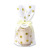 50 Pieces Luxury Bronzing Dots and Stripes Vertical Biscuits Bag Bread Candy Packing Bag Flat Bag Small Gift Bag