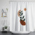 Nordic Famous Painting Waterproof and Mildew-Proof Shower Curtain Digital Customization Punch-Free Printing Bathroom Curtain