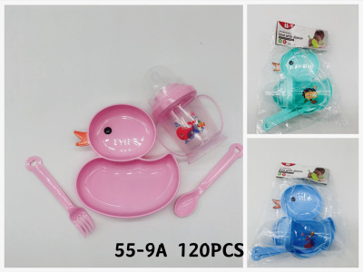 Cartoon Cute Baby Rice Bowl Set Learning Eating Bowl