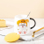 Hot Selling Cartoon Ceramic Cup Creative Glass with Cover with Spoon Coffee Cup Cute Mug