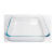 Factory Wholesale Fenix Square Tempered Glass Bakeware 8080 Series Glass Fruit Plate Fruit Plate