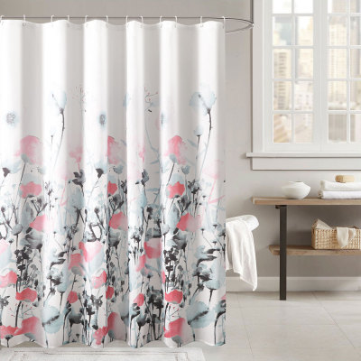 Hot Sale Polyester Waterproof Printing Shower Curtain Bathroom Shower Curtain Household Partition Curtain
