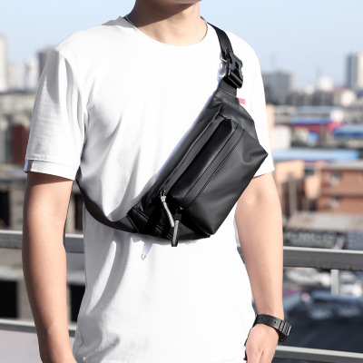 Waterproof Waist Bag Men's Individual Chest Bag Outdoor Casual Sports Crossbody Bag Fashion Korean Style Trends Cycling Bag