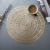 New Simple round Coffee Cup Dish Coaster Placemat Thick Solid Color Insulation Western-Style Placemat Decorative Pad