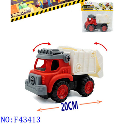 Sanitation Engineering Vehicle Cross-Border Foreign Trade Wholesale Interactive Comfort Amused Intellectual  Toy F43413