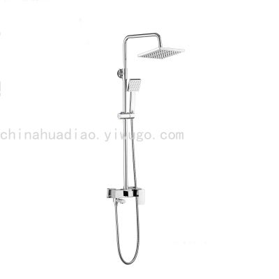 HUADIAO Polished bathroom shower mixer ,in wall mounted bath shower,stainless steel rain concealed set shower