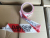 Construction Safety PE Barrier Tape Red Film Printed Black Word Mark Belt Customized PE Plastic Isolation Belt Glue-Free Warning Tape