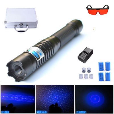 B 90,000 M Long Shot Laser Light Blue Light Laser Flashlight High Power Pointer Strong Light Navigation Laser Pointer