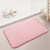Solid Color Home Doormat and Foot Mat Simple Coral Velvet Quilted Embroidered Absorbent Carpet Bathroom Bathroom Door Mat Pieces