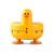 Cross-Border New Duck Kitchen Mechanical Timer Student Rotation Reminder Cute Timer Beauty Tool