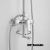 HUADIAO Wall mounted faucet slider bar with hand shower & hose zinc bath shower set